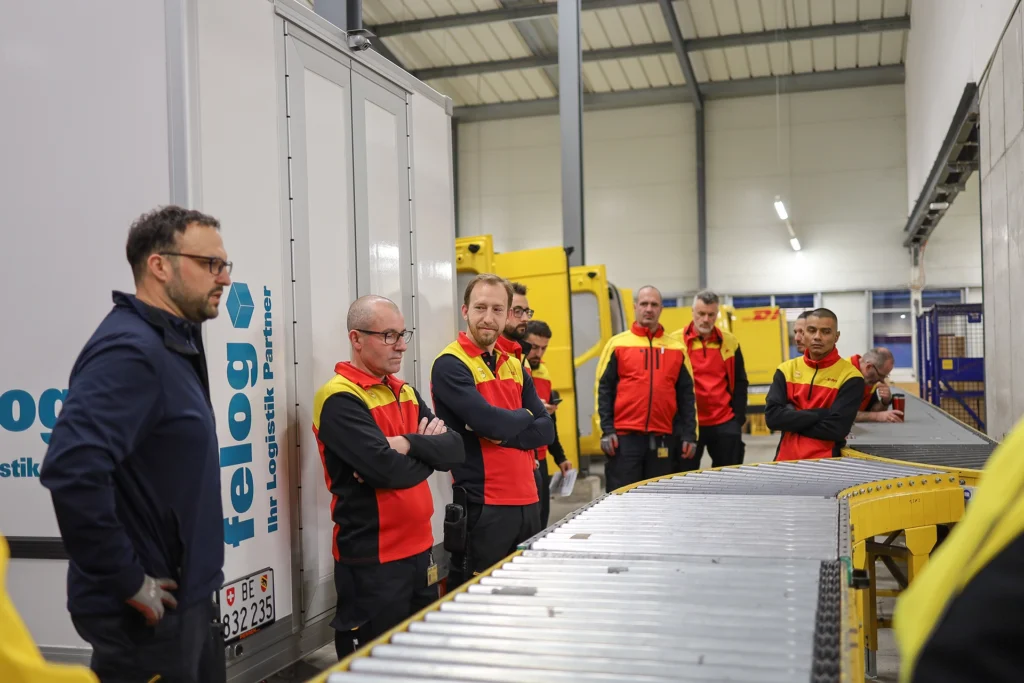 Teamsitzung bei DHL Thun